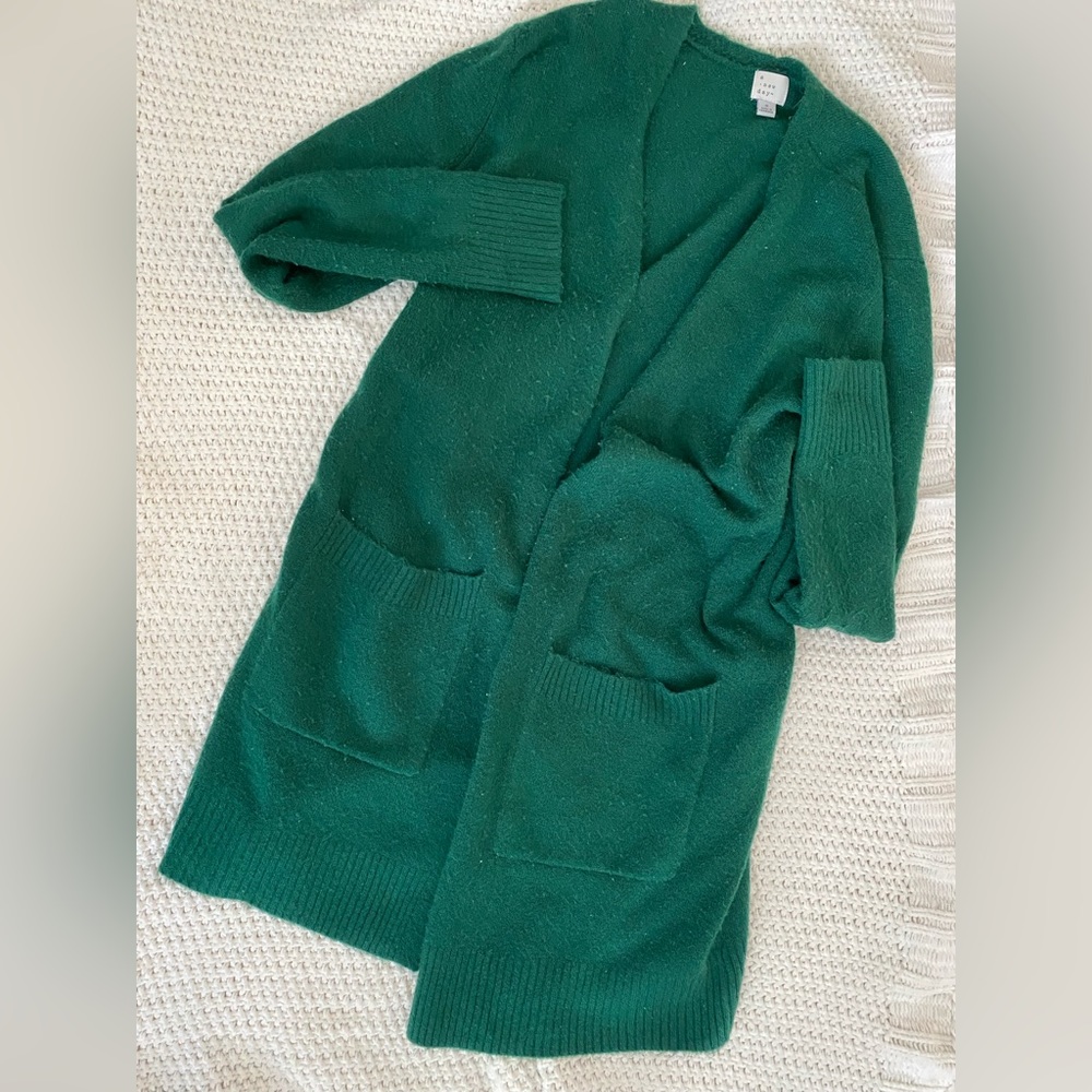 A New Day Longline Green Cardigan